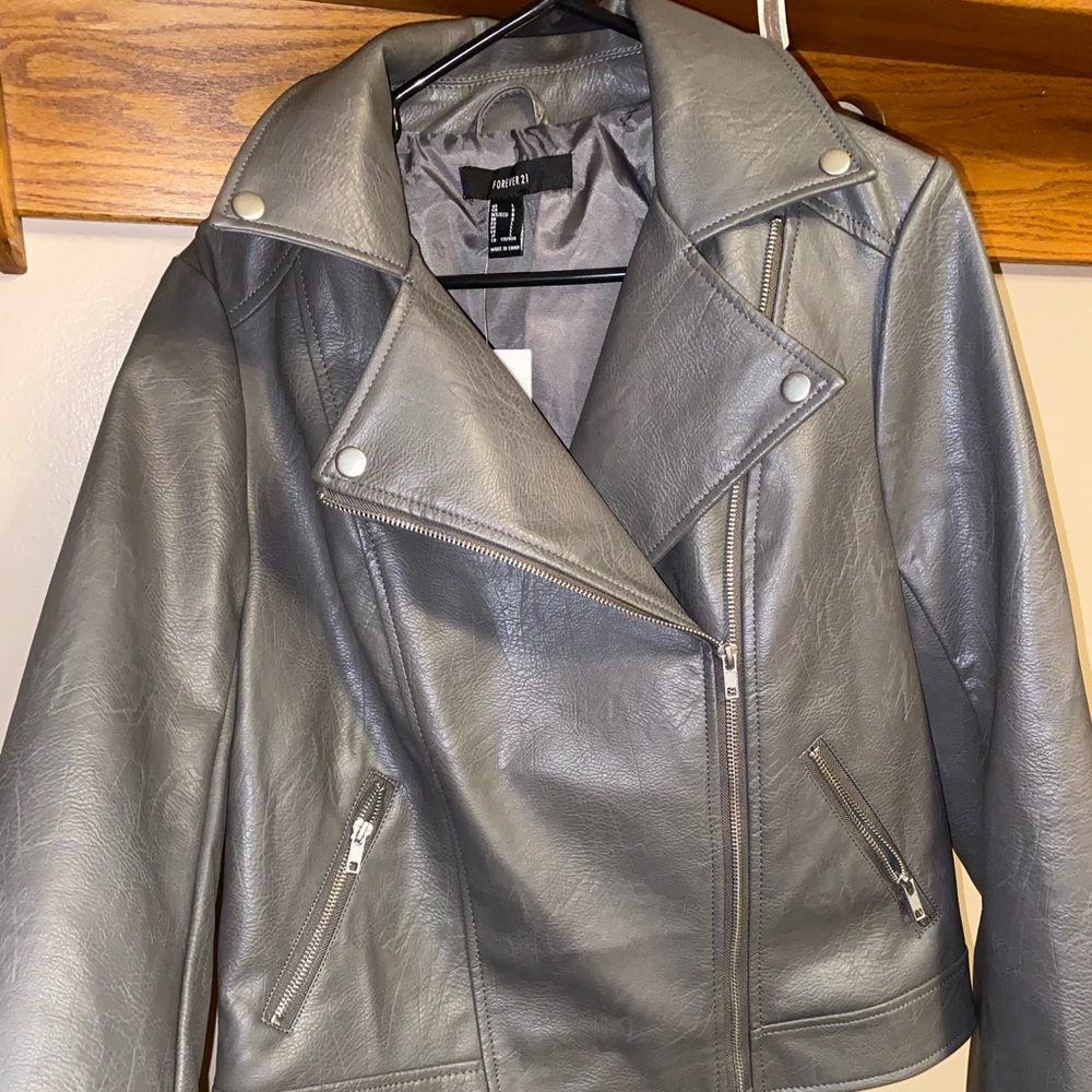 FAUX LEATHER jacket